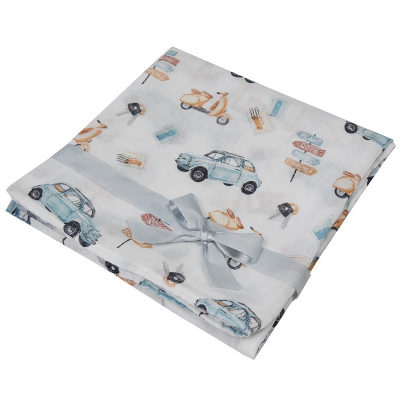 BAMBOO SWADDLE & NAPPY 120 x 120 cm  SCOOTER PACKAGING BAG BAMBOO SWADDLE & NAPPY 120 x 120 cm  SCOOTER PACKAGING BAG