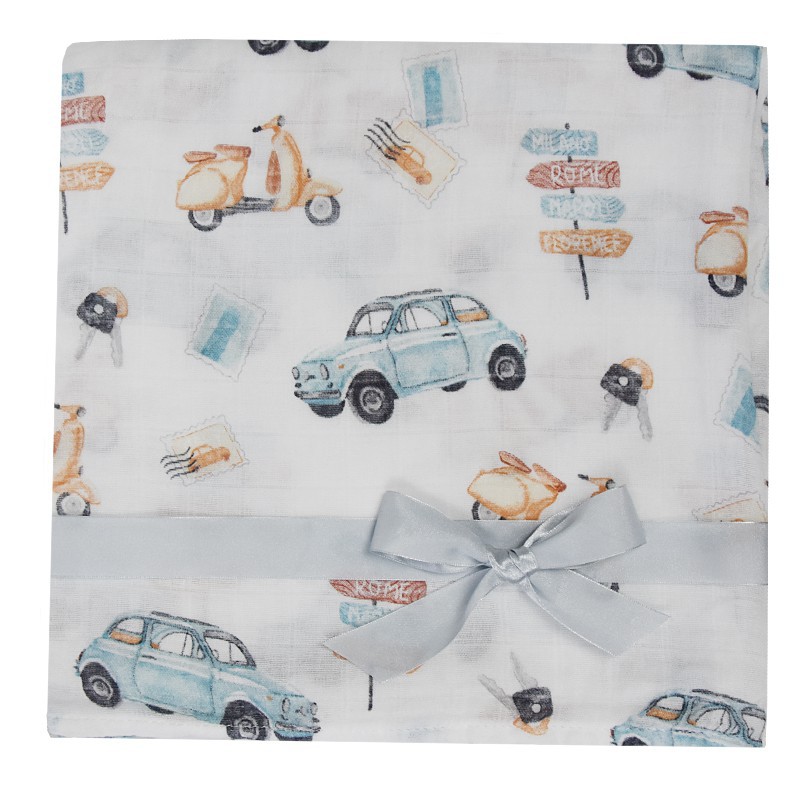 BAMBOO SWADDLE & NAPPY 120 x 120 cm  SCOOTER PACKAGING BAG BAMBOO SWADDLE & NAPPY 120 x 120 cm  SCOOTER PACKAGING BAG