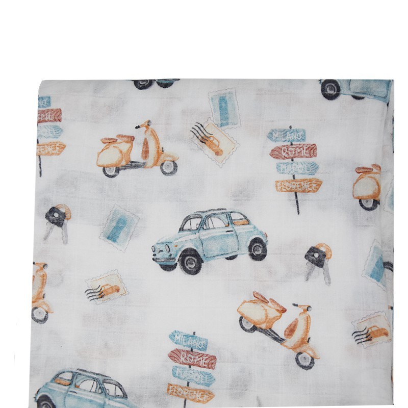BAMBOO SWADDLE & NAPPY 120 x 120 cm  SCOOTER PACKAGING BAG BAMBOO SWADDLE & NAPPY 120 x 120 cm  SCOOTER PACKAGING BAG