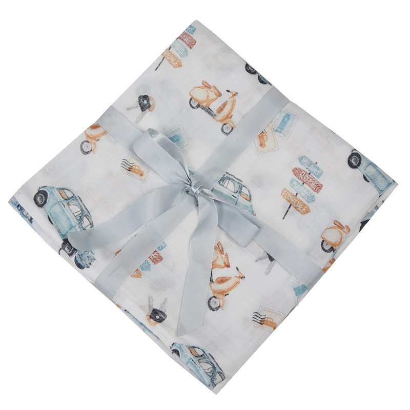BAMBOO SWADDLE & NAPPY 120 x 120 cm  SCOOTER PACKAGING BAG BAMBOO SWADDLE & NAPPY 120 x 120 cm  SCOOTER PACKAGING BAG