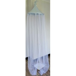 Baldachýn z mušelínu + textil BLUE