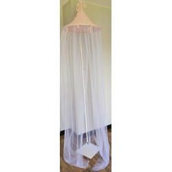 Baldaquin mousseline+ tulle ROSE PINK Baldaquin mousseline+ tulle ROSE PINK