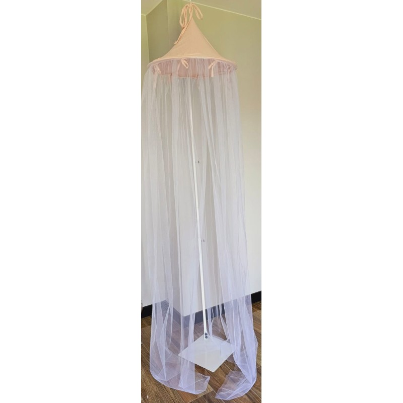 Baldaquin mousseline+ tulle ROSE PINK