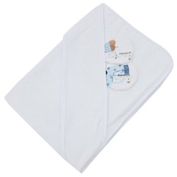 Peignoir en bambou GIRAFFE/WHITE Peignoir en bambou GIRAFFE/WHITE
