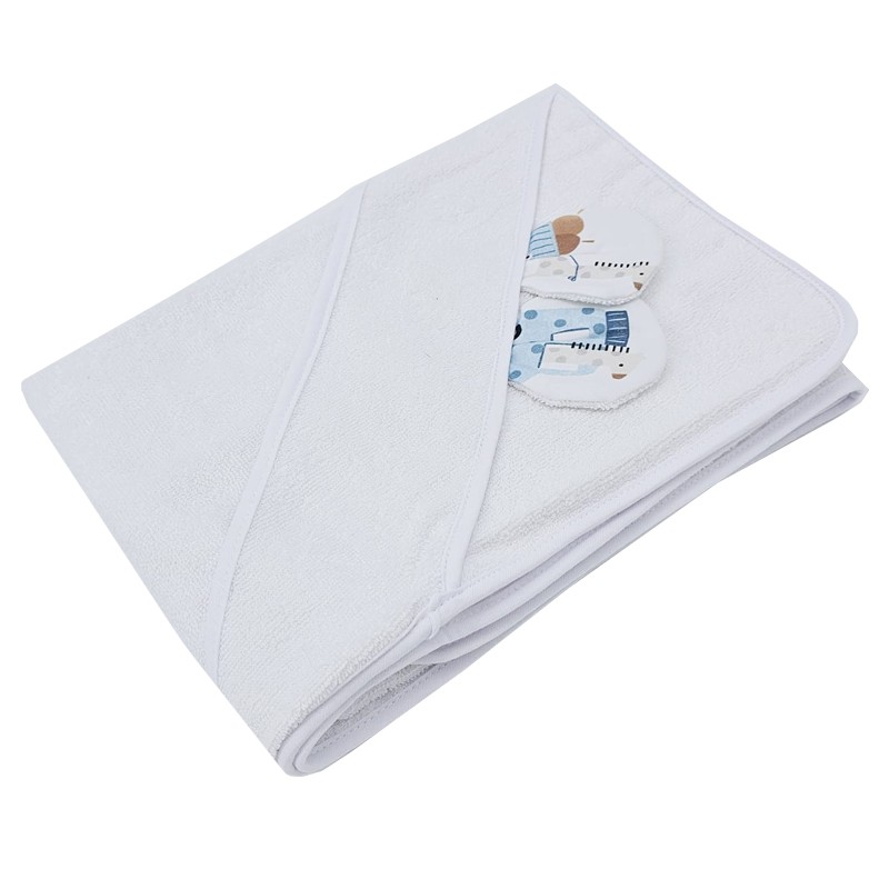 Peignoir en bambou GIRAFFE/WHITE Peignoir en bambou GIRAFFE/WHITE