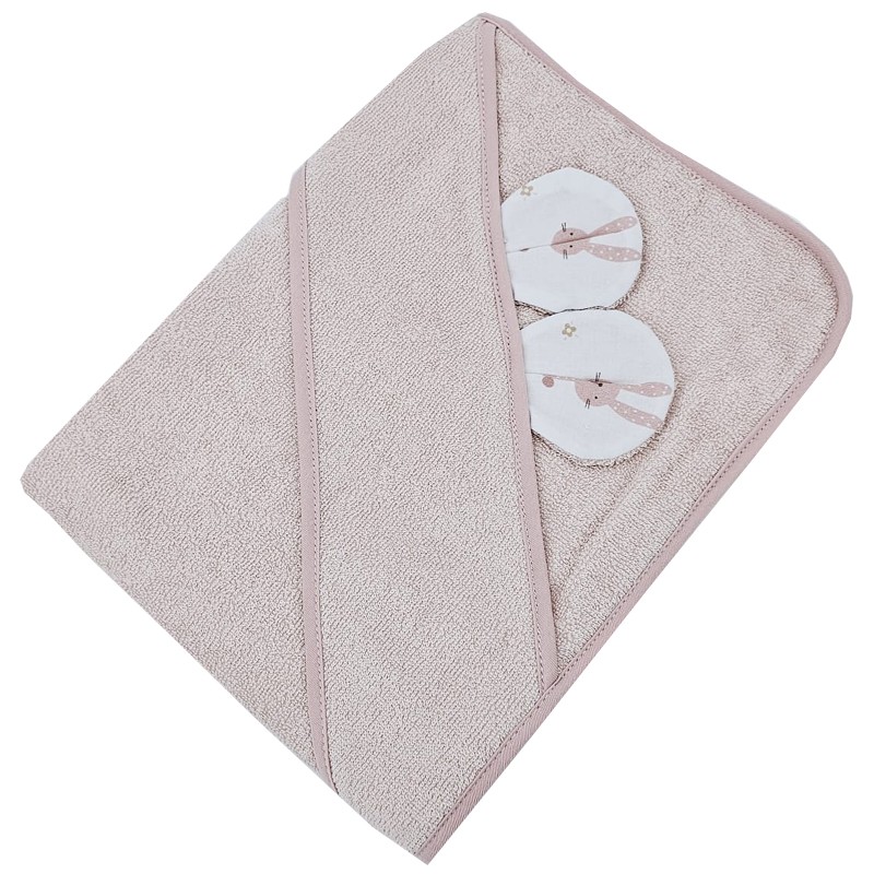 Bambusa vannas halāts BUNNY/ROSE PINK