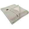 Blanket with fur lining BEIGE