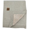 Blanket with fur lining BEIGE