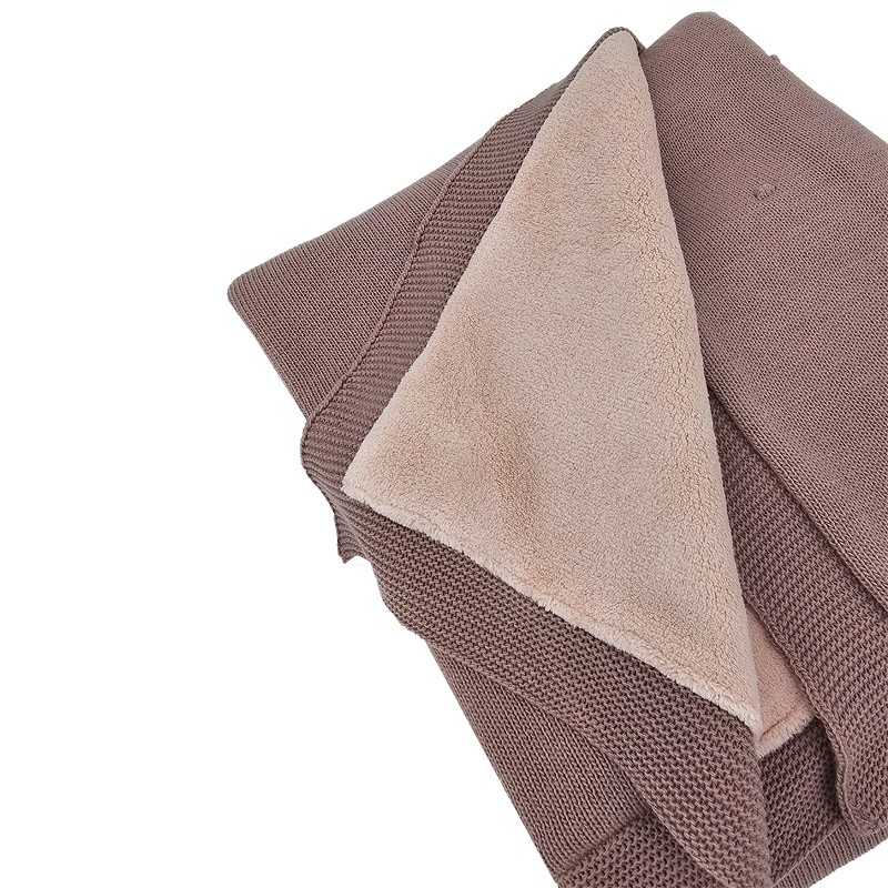 Decke mit Fellfutter LILAC Decke mit Fellfutter LILAC