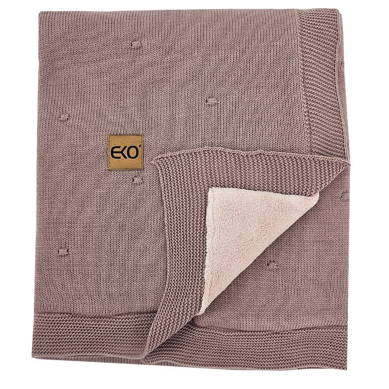 Decke mit Fellfutter LILAC Decke mit Fellfutter LILAC