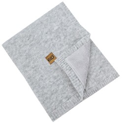 Blanket with fur lining GREY