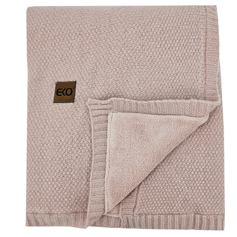 Deka s kožešinovou podšívkou ROSE PINK