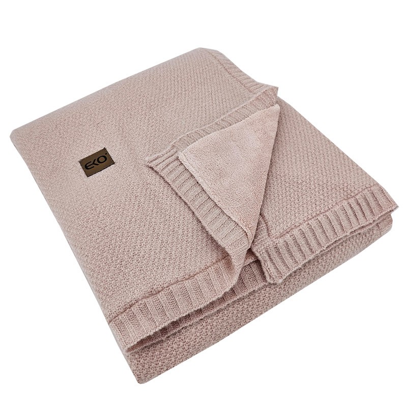 Decke mit Fellfutter ROSE PINK