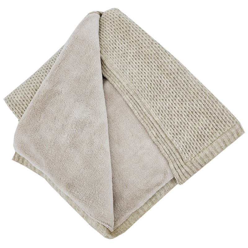 Couverture avec doublure en fourrure BEIGE Couverture avec doublure en fourrure BEIGE