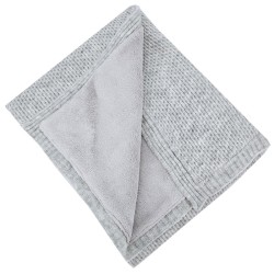 Blanket with fur lining GREY