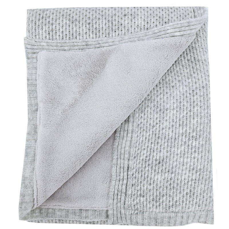 Couverture avec doublure en fourrure GREY Couverture avec doublure en fourrure GREY