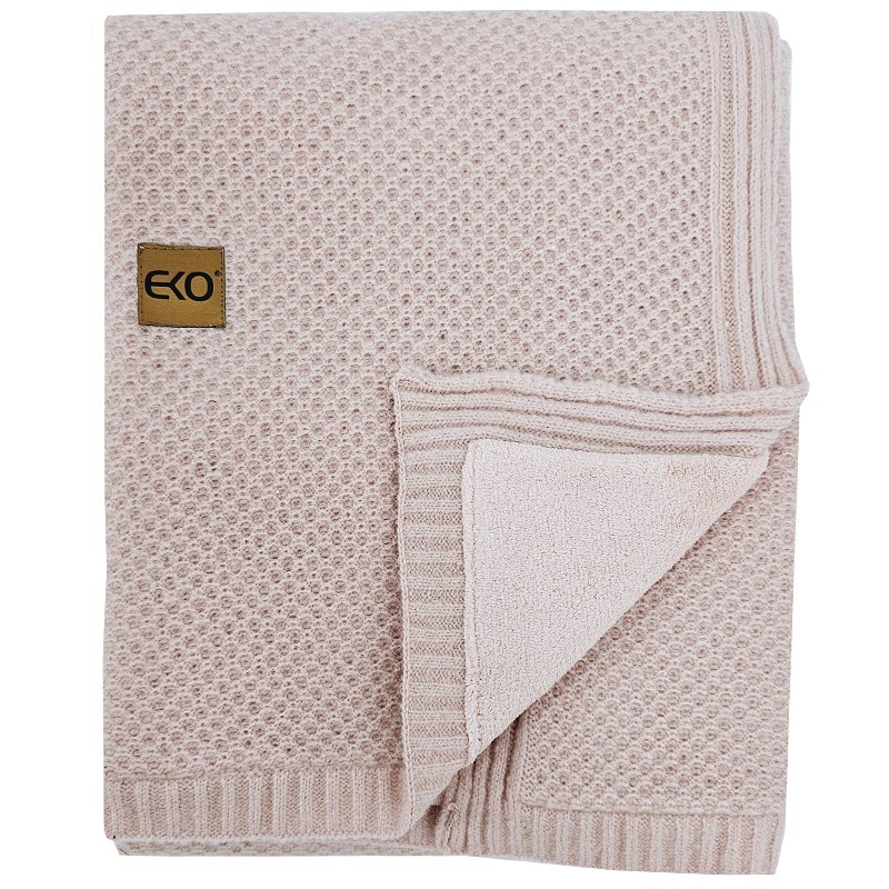 Blanket with fur lining ROSE PINK