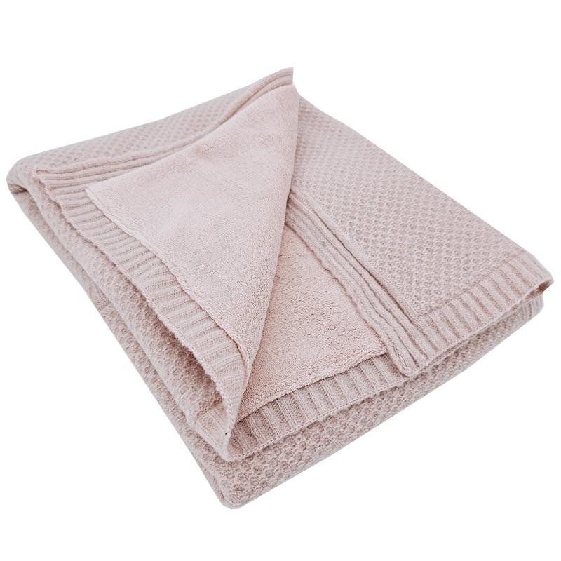 Couverture avec doublure en fourrure ROSE PINK Couverture avec doublure en fourrure ROSE PINK