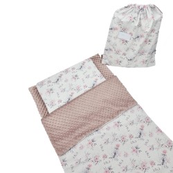 Sac de couchage pour enfant d'âge préscolaire 70 x 140 cm avec sac ROSES EKO