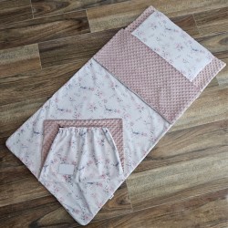 Schlafsack für Kinder im Vorschulalter 70 x 140 cm mit Tasche ROSES EKO