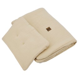 Muslin cot bedding  set HONEY