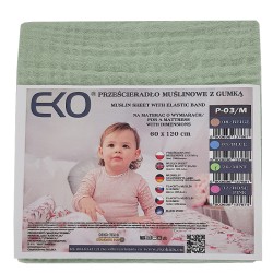 Drap en mousseline avec élastique 120 x 60 cm HONEY