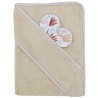 Serviette de bain en bambou BEIGE FLOWERS/HONEY