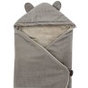 Schlafsack für Autositz VELVET 3- und 5-Punkt-Gurt DARK BEIGE