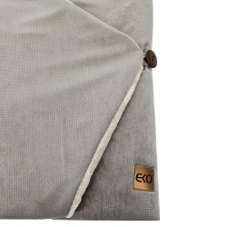 Schlafsack für Autositz VELVET 3- und 5-Punkt-Gurt DARK BEIGE