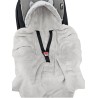 Sleeping bag for car seat VELVET 3- and 5-point belts GREY