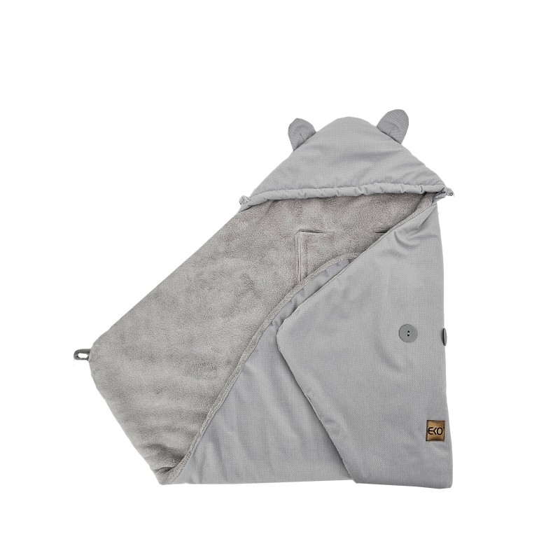 Sleeping bag for car seat VELVET 3- and 5-point belts GREY Sleeping bag for car seat VELVET 3- and 5-point belts GREY