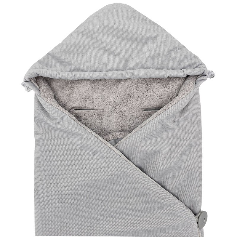 Sleeping bag for car seat VELVET 3- and 5-point belts GREY Sleeping bag for car seat VELVET 3- and 5-point belts GREY