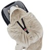 Sleeping bag for car seat VELVET 3- and 5-point belts LIGHT BEIGE