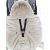 Sleeping bag for car seat VELVET 3- and 5-point belts LIGHT BEIGE