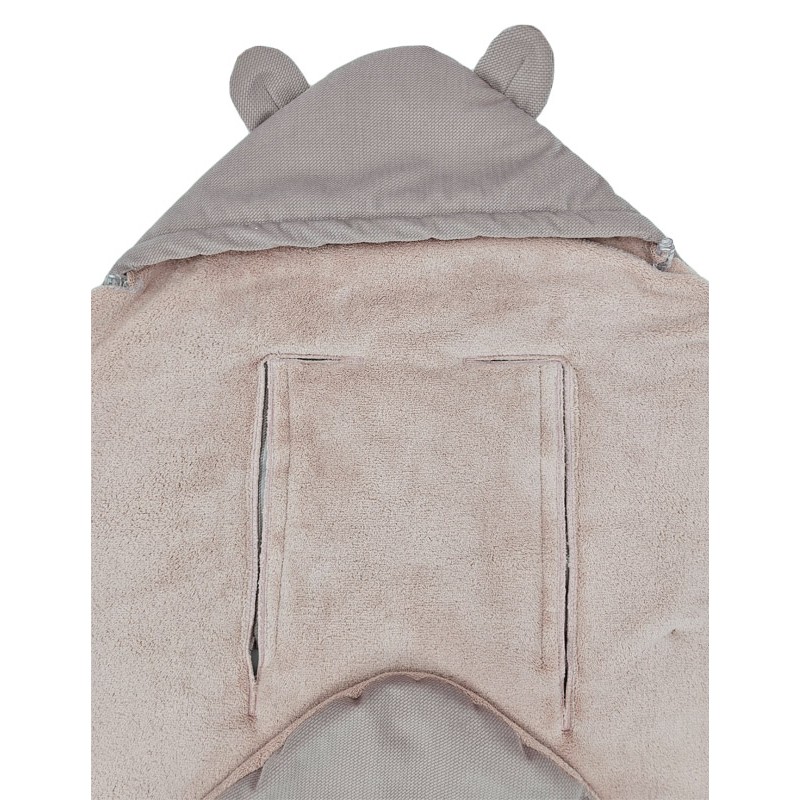 Schlafsack für Autositz VELVET 3- und 5-Punkt-Gurt ICING