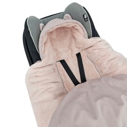 Schlafsack für Autositz VELVET 3- und 5-Punkt-Gurt ICING