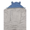 Sleeping bag for car seat VELVET 3- and 5-point belts BLUE