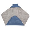 Sleeping bag for car seat VELVET 3- and 5-point belts BLUE