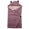 Sleeping bag for car seat VELVET 3- and 5-point belts LILAC