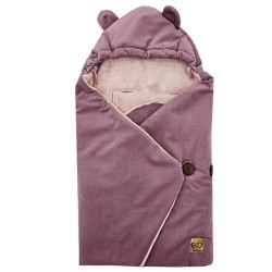 Schlafsack für Autositz VELVET 3- und 5-Punkt-Gurt LILAC