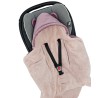 Sleeping bag for car seat VELVET 3- and 5-point belts LILAC