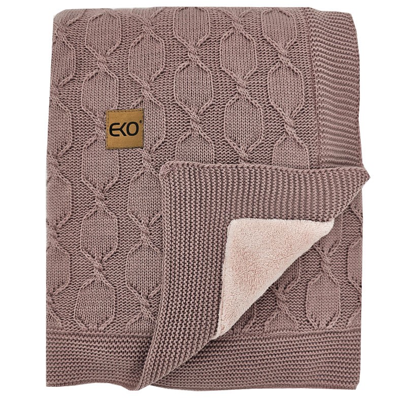 Couverture avec doublure en fourrure LILAC Couverture avec doublure en fourrure LILAC