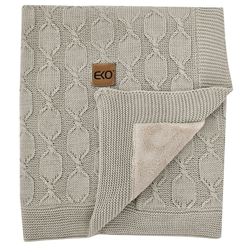Couverture avec doublure en fourrure BEIGE Couverture avec doublure en fourrure BEIGE