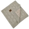 Blanket with fur lining BEIGE