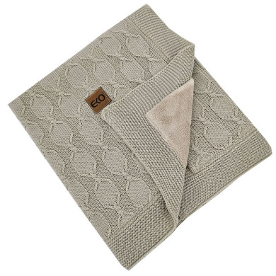 Blanket with fur lining BEIGE Blanket with fur lining BEIGE