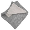 Blanket with fur lining GREY