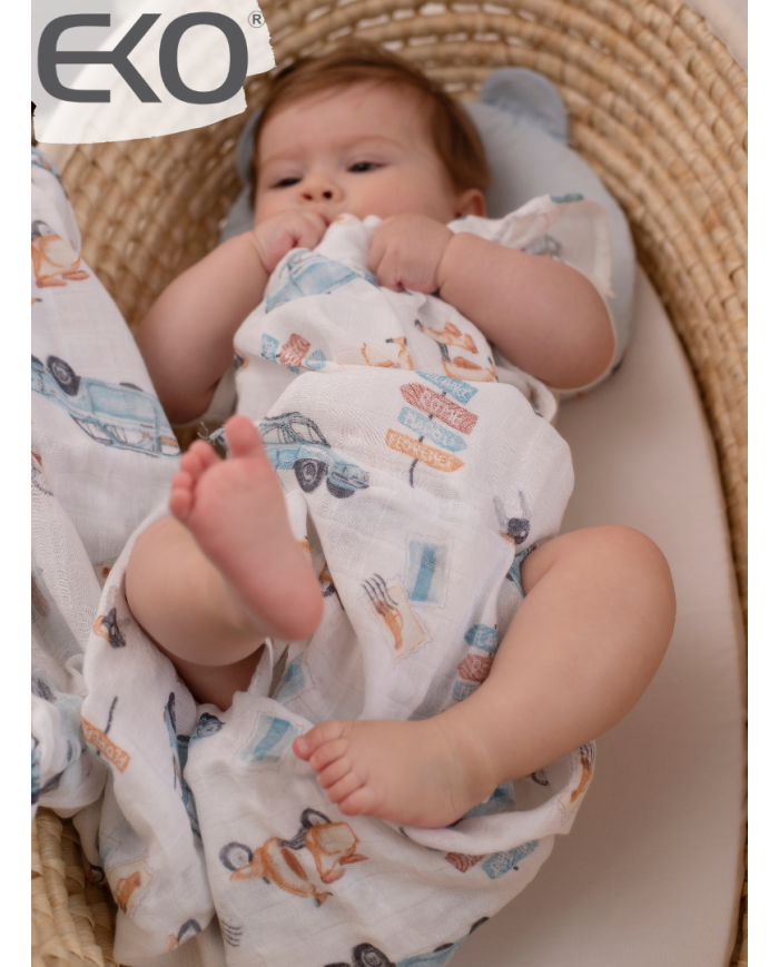 BAMBOO SWADDLE & NAPPY 120 x 120 cm HYDRANGEA BAMBOO SWADDLE & NAPPY 120 x 120 cm HYDRANGEA