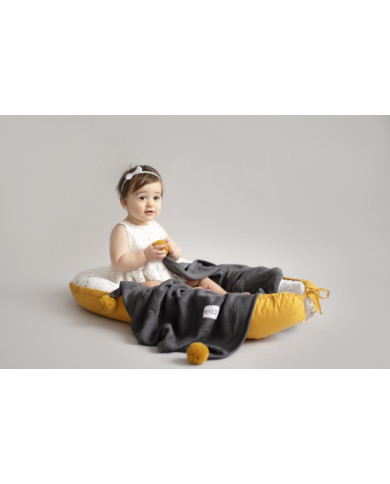 Dekica od bambusa "LEAVES" TURQUOISE