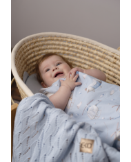 Cellular Bamboo blanket TURQUOISE