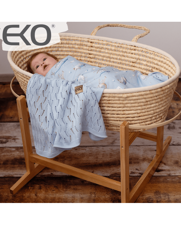 Cellular Bamboo blanket BLUE Cellular Bamboo blanket BLUE